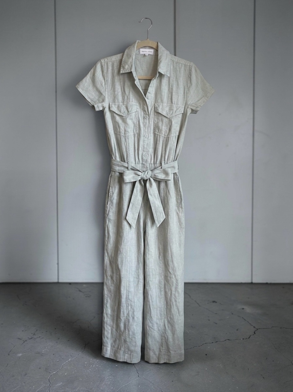 NWT Bella Dahl Linen Seamed Utility Jumpsuit | S - Picture 2 of 12